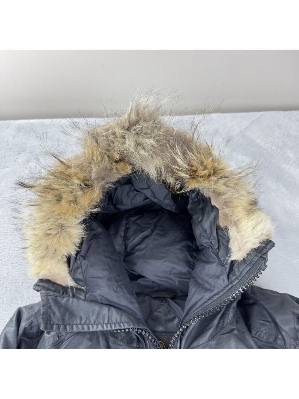 Vintage Canada Goose Women's Sz S Down Black Parka Jacket 3425JL Made In Canada - Picture 10 of 15